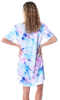 Disney Princess Women's Little Mermaid Ariel Tie Dye Nightgown Sleep Shirt Gown