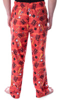 Disney Men's Mulan Mushu the Chinese Dragon Allover Character Loungewear Sleep Pajama Pants