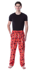 Disney Men's Mulan Mushu the Chinese Dragon Allover Character Loungewear Sleep Pajama Pants