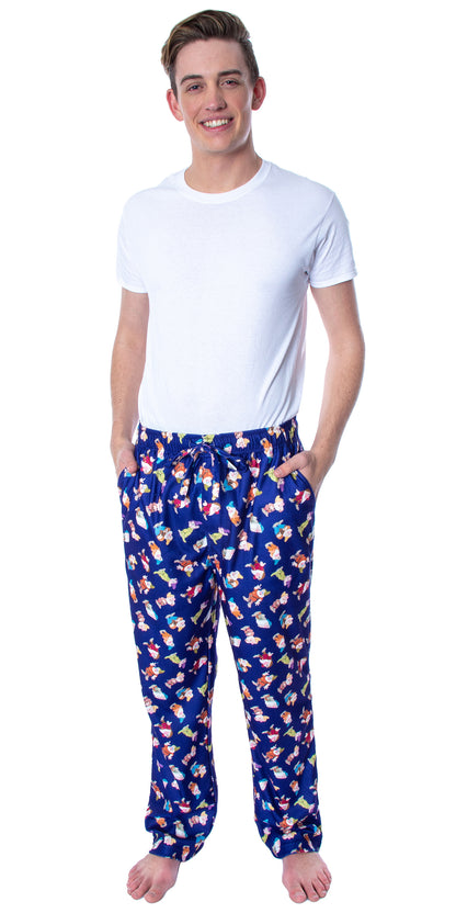 Disney Men's Snow White and The Seven Dwarfs Allover Dwarves Pajama Pants