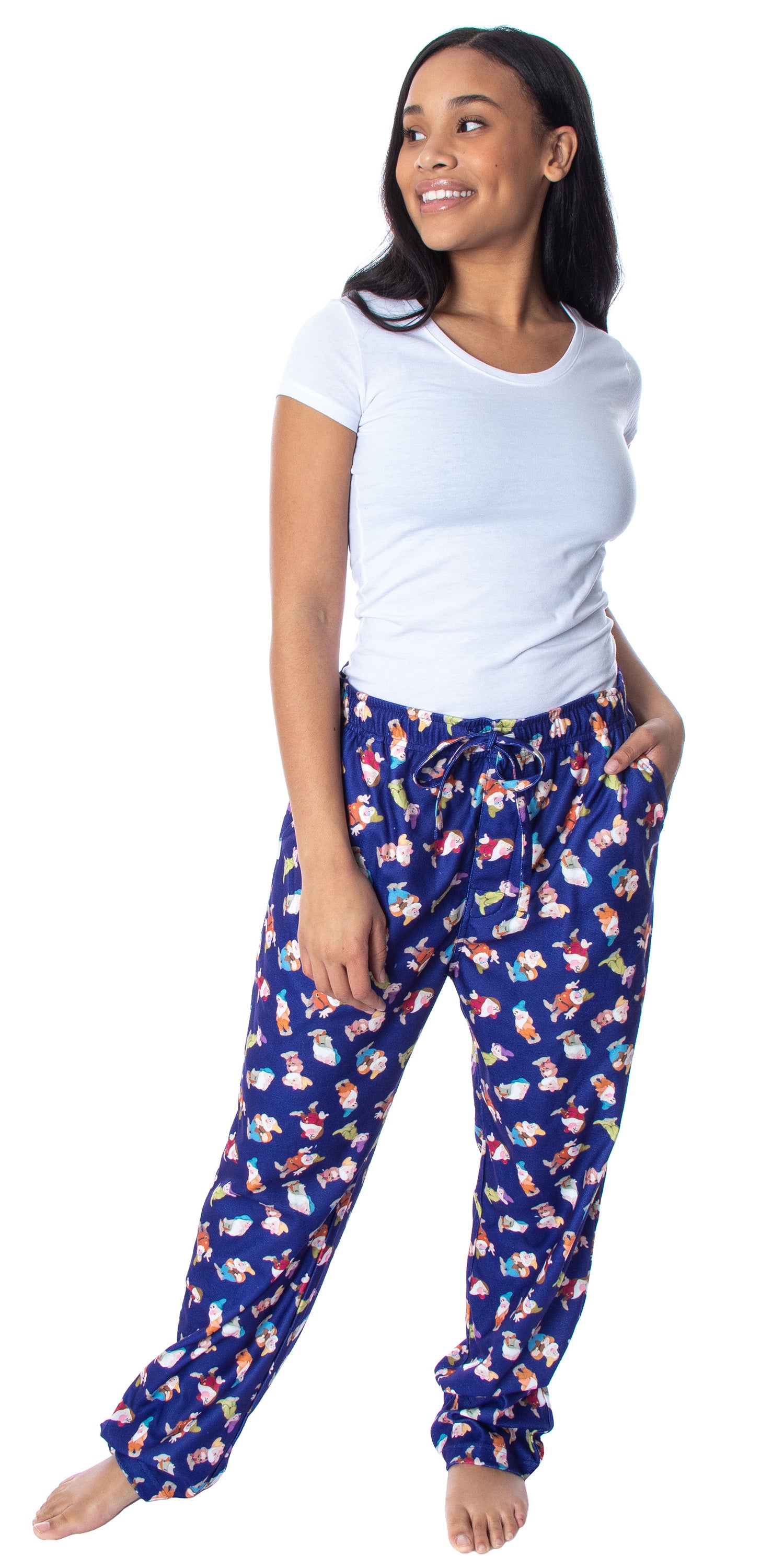 Disney Men's Snow White and The Seven Dwarfs Allover Dwarves Pajama Pants