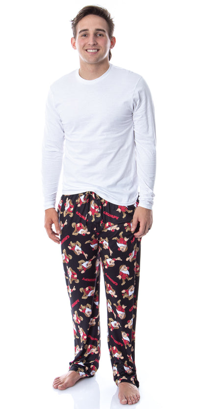 Disney Mens' Grumpy Snow White And The Seven Dwarfs Sleep Pajama Pants