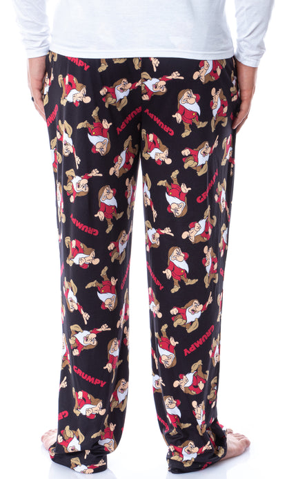 Disney Mens' Grumpy Snow White And The Seven Dwarfs Sleep Pajama Pants