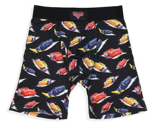 Disney Mens' Cars Lightning McQueen Tag-Free Boxers Underwear Boxer Briefs For Adults