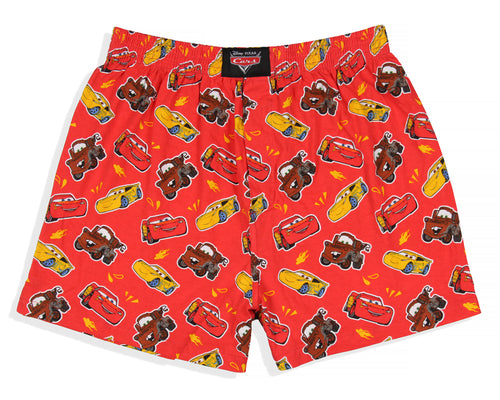 Disney Men's Cars Lightning McQueen Mater And Cruz Ramirez Boxer Shorts Underwear