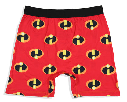 Disney Mens' 2 Pack The Incredibles Boxers Underwear Boxer Briefs