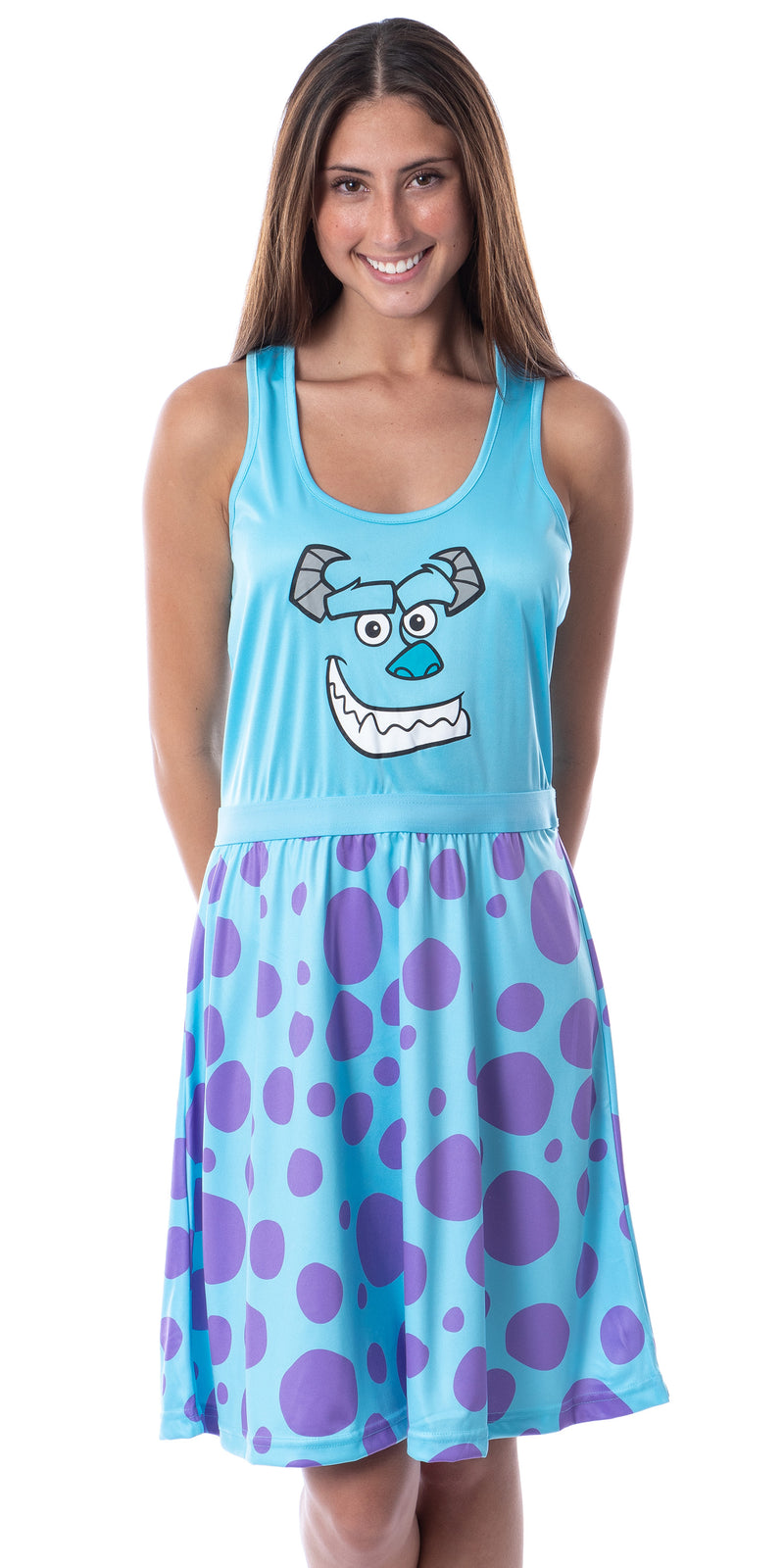 Disney Monsters Inc Womens Sulley Pajamas Nightgown Costume Dress