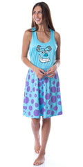 Disney Monsters Inc Womens Sulley Pajamas Nightgown Costume Dress