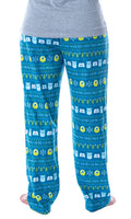 Disney Womens' Monsters Inc Sulley and Mike Ugly Sweater Pajama Pants
