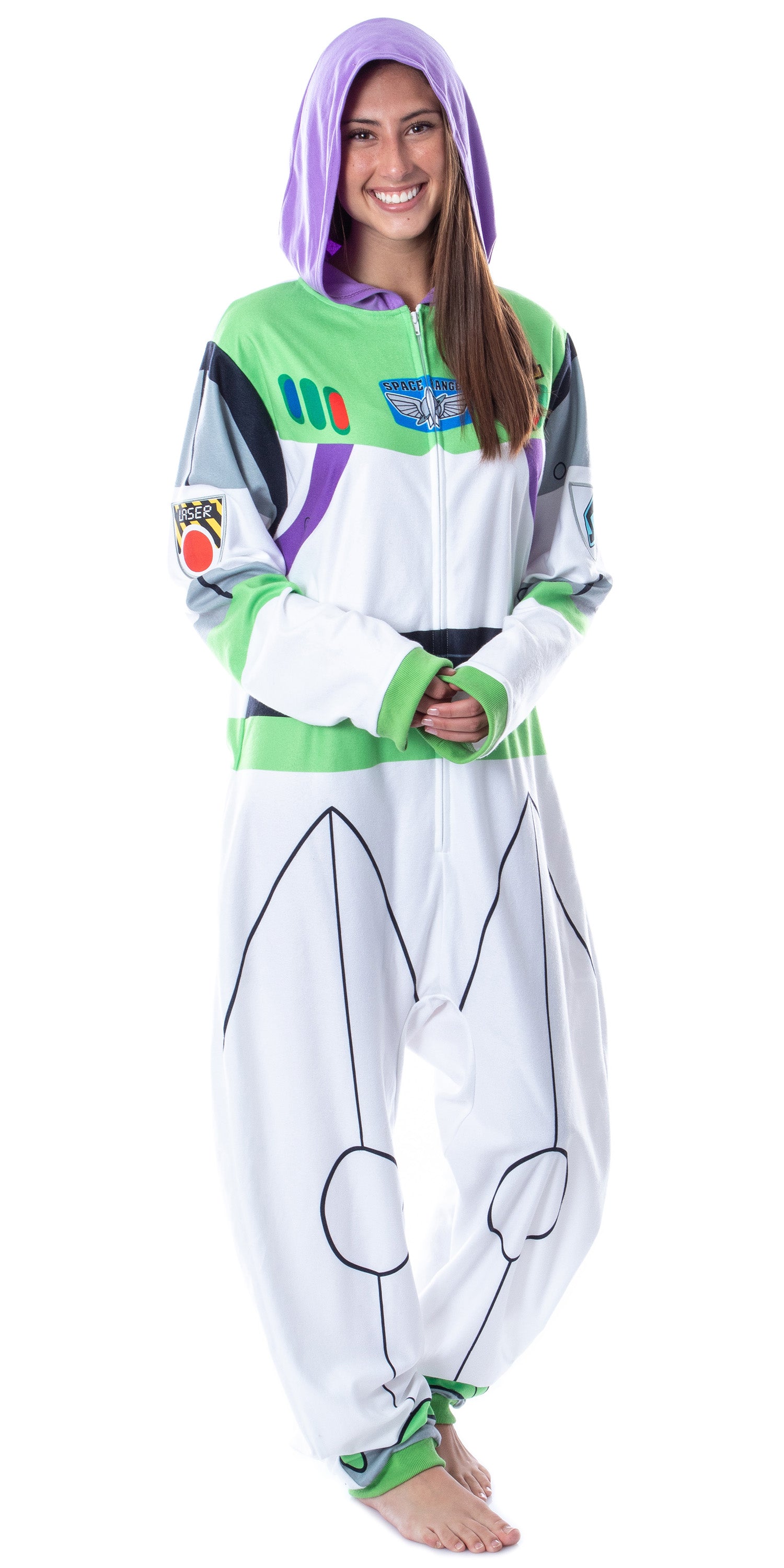 Disney Mens' Toy Story Buzz Lightyear Space Ranger Costume Pajama Union Suit