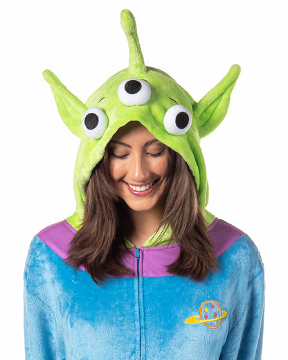 Disney Women's Toy Story Alien Costume Kigurumi Union Suit One Piece Pajama