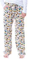 Disney Womens' Up Movie Film Carl Russell Dug Chibi Sleep Pajama Pants