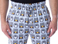 Disney Mens' WALL-E Allover Cartoon Characters Loungewear Pajama Pants
