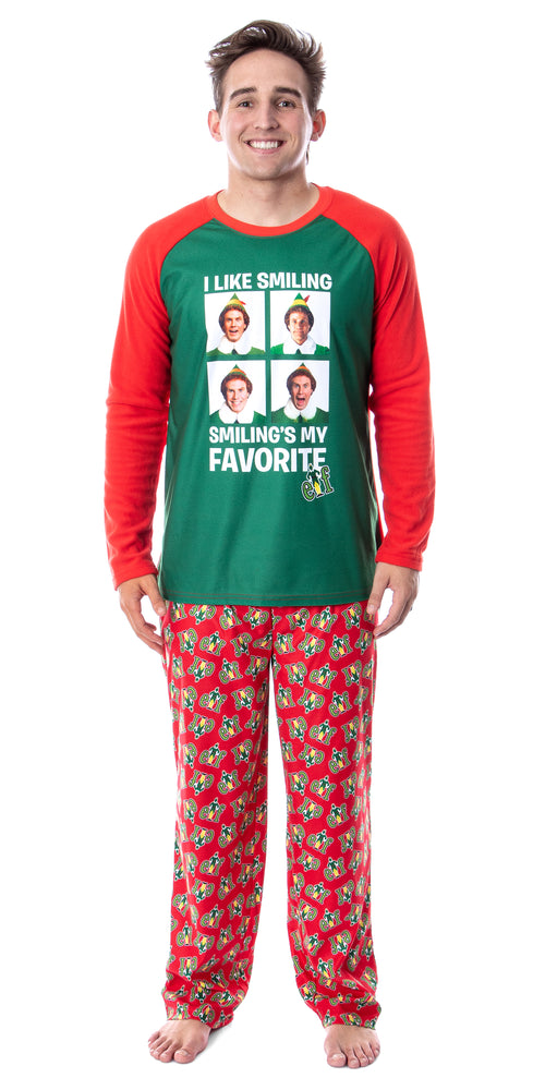 Elf The Movie Mens' Buddy I Like Smiling, Smiling's My Favorite Pajama Set