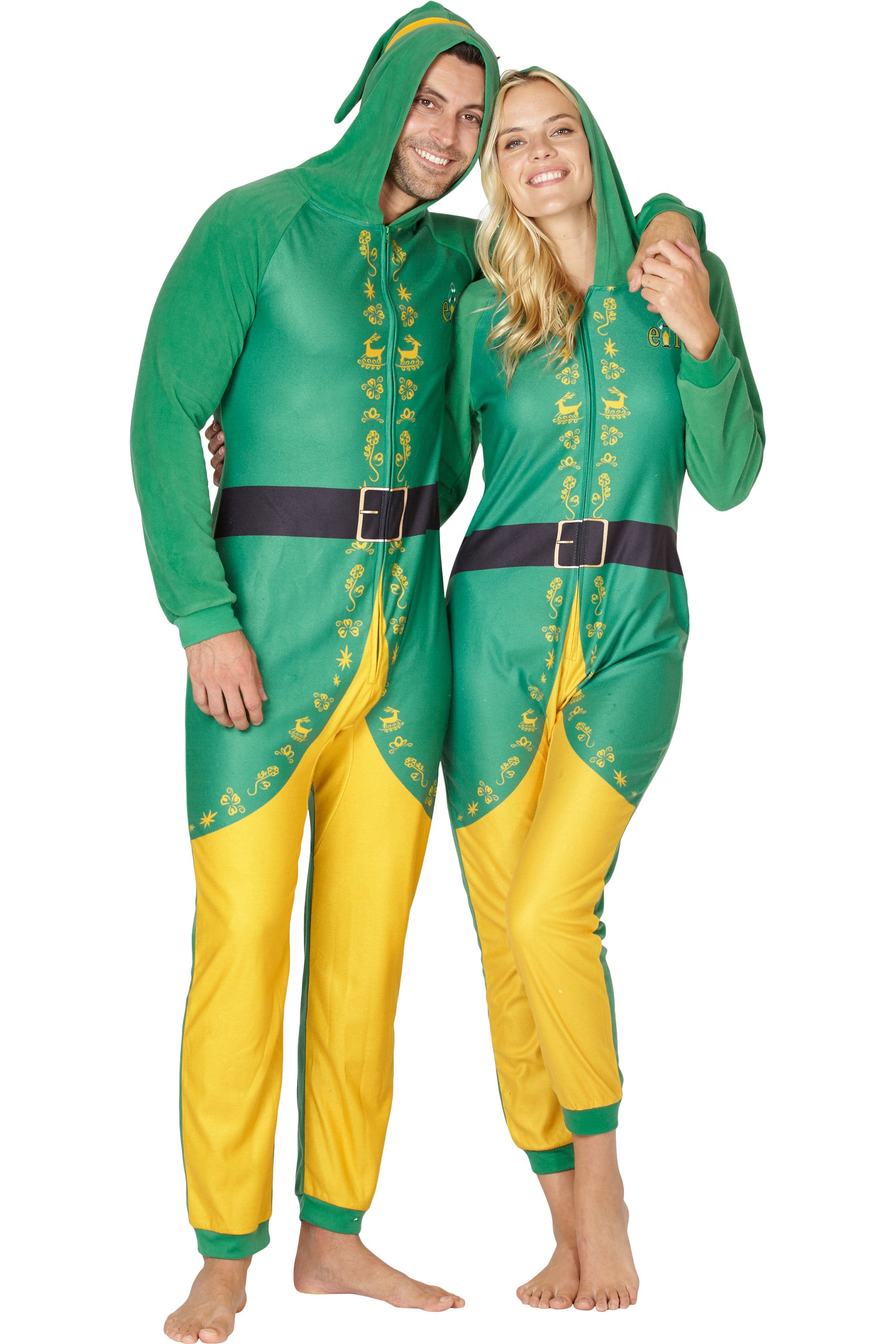 INTIMO Elf The Movie Mens Buddy The Elf One Piece Costume Pajama Set