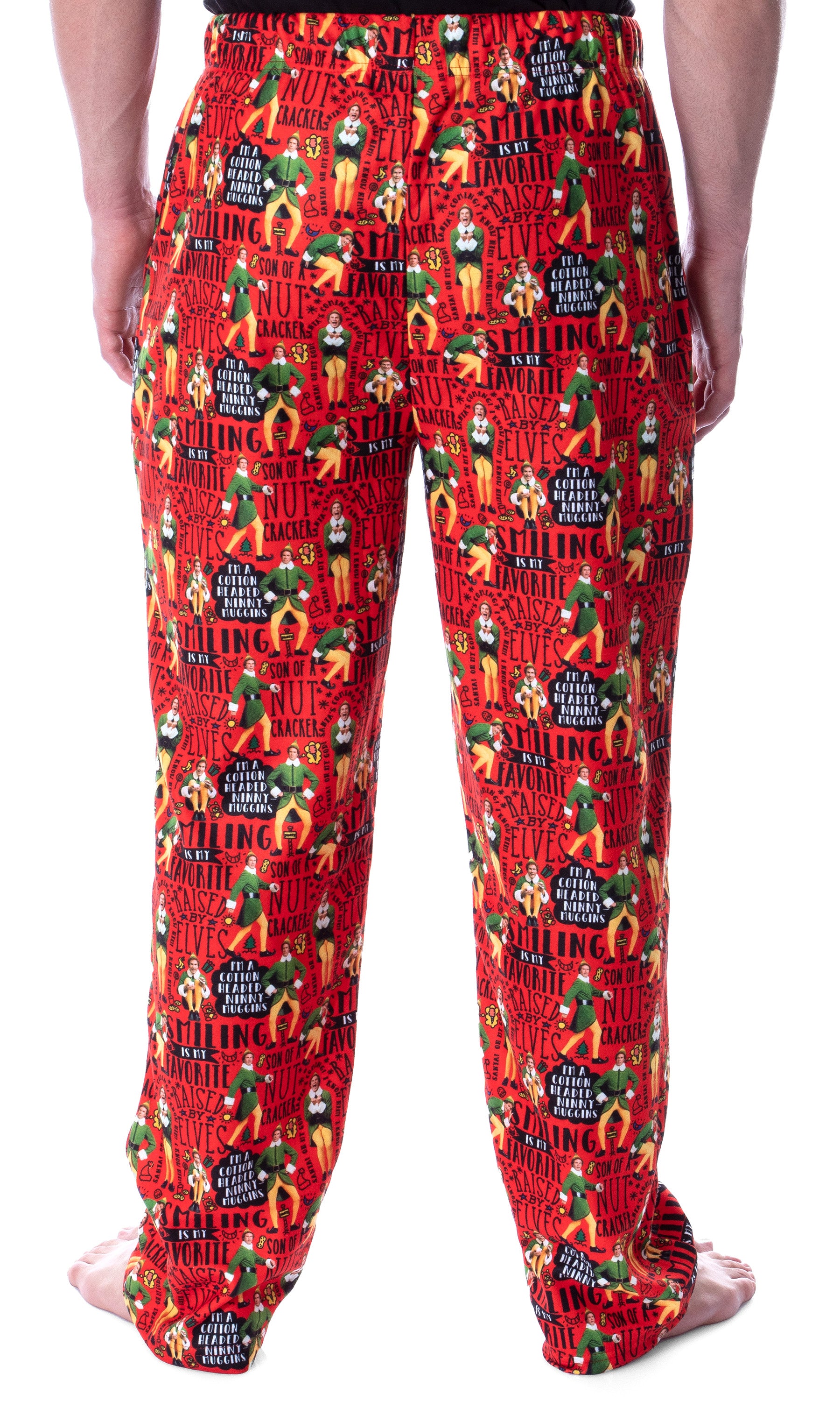 Elf The Movie Men's Cotton Headed Ninny Muggins Loungewear Pajama Pants (MD)