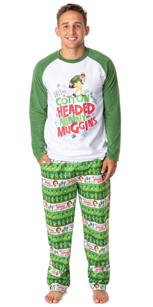 Elf The Movie Mens' Film Cotton-Headed Ninny-Muggins Sleep Pajama Set