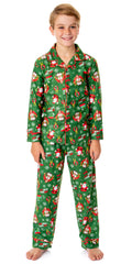 Elf The Movie Boys' Film OMG! Santa! I Know Him! Button Sleep Pajama Set