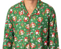 Elf The Movie Mens' Film OMG! Santa! I Know Him! Button Down Sleep Pajama Set