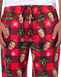 Elf The Movie Men's Santa's Coming! Christmas Tossed Sleep Pajama Pants For Adults