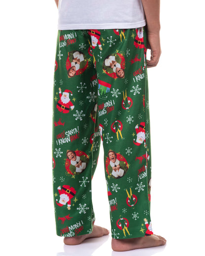 Elf Pajamas Buddy OMG I Know Him Allover Design Flannel Lounge Pants