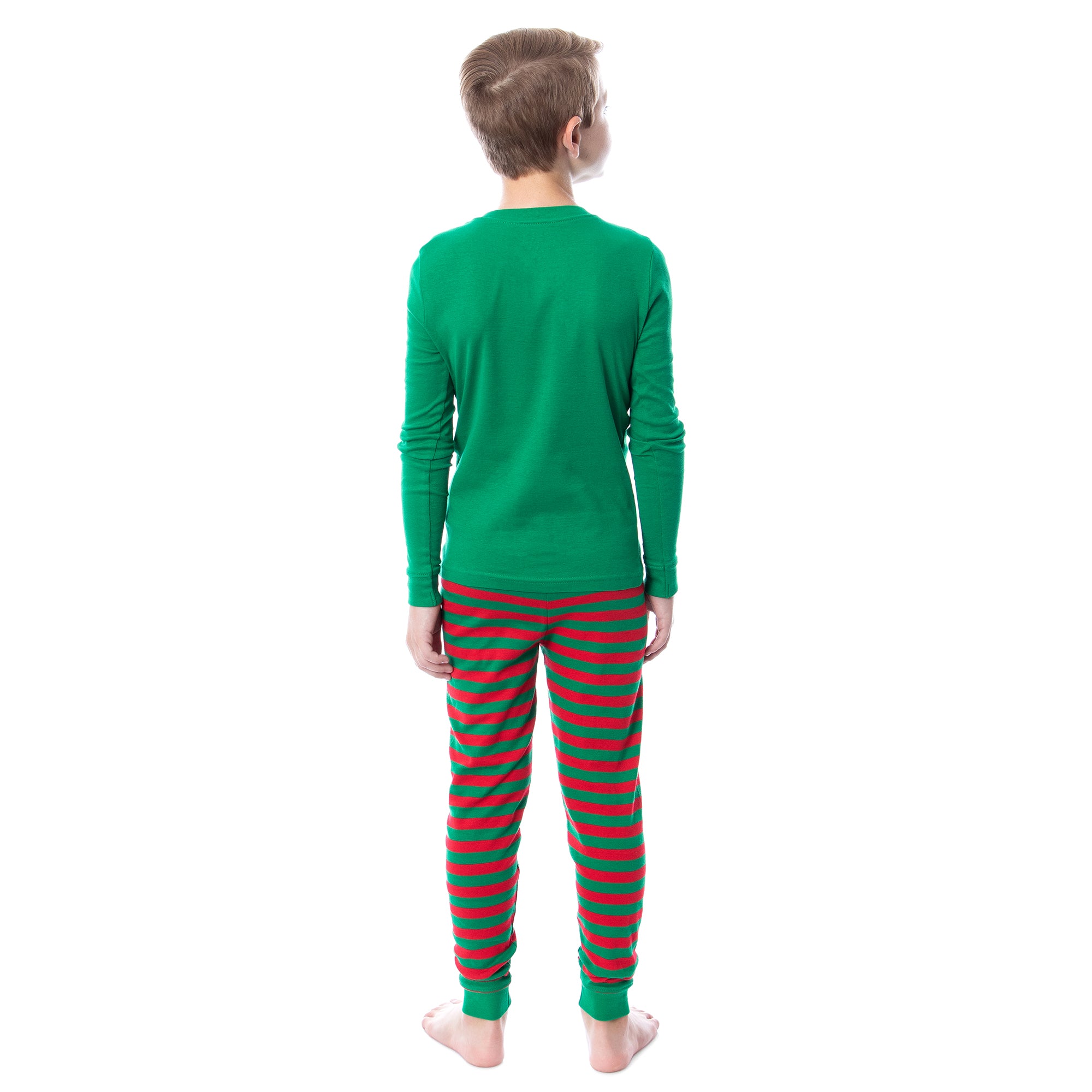 Elf Pajamas Matching Family Buddy Raised by Elves Tight Fit Sleep Set