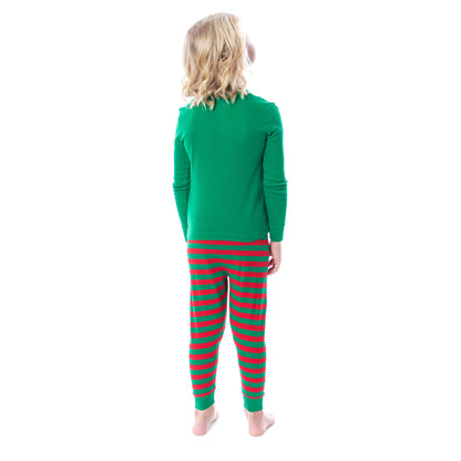 Elf Pajamas Matching Family Buddy Raised by Elves Tight Fit Sleep Set