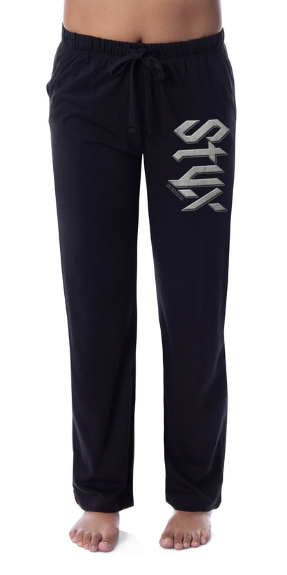 Styx Womens' Rock and Roll Music Classic Logo Sleep Pajama Pants (XX-Large)
