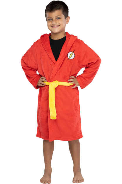 DC Comics Kids Superhero Plush Fleece Hooded Costume Robe