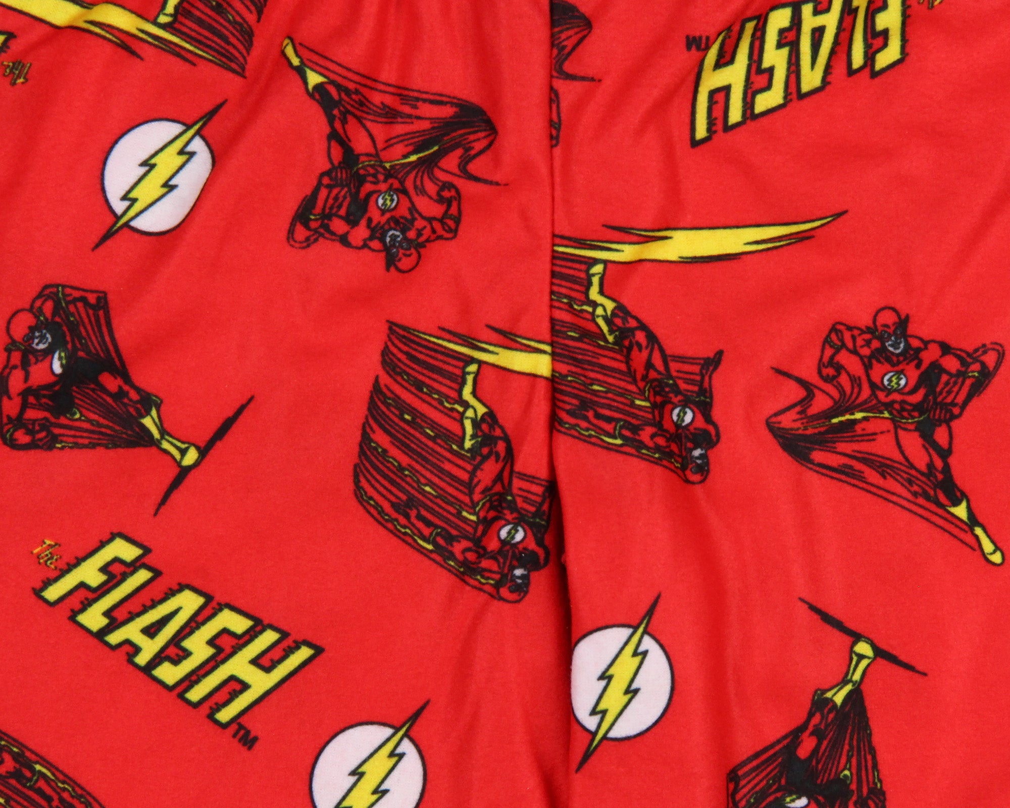 DC Comics Toddler Boys' Classic The Flash Logo Raglan Sleep Pajama Set