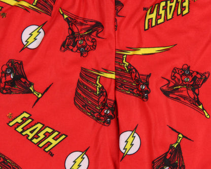 DC Comics Toddler Boys' Classic The Flash Logo Raglan Sleep Pajama Set
