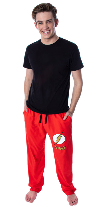 DC Comics Men's The Flash Classic Logo Loungewear Sleep Pajama Pants