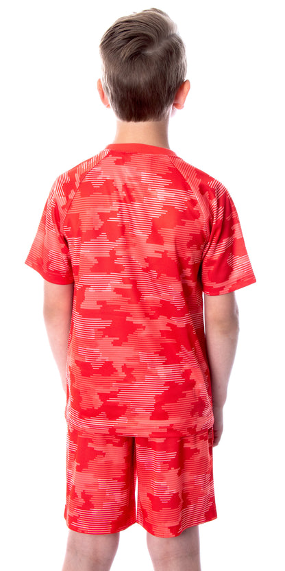 DC Comics Boys' Justice League Digital Camo The Flash 2 Piece Pajama Set
