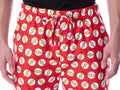 DC Comics Men's The Flash Lightning Bolt Allover Toss Print Loungewear Pajama Pants