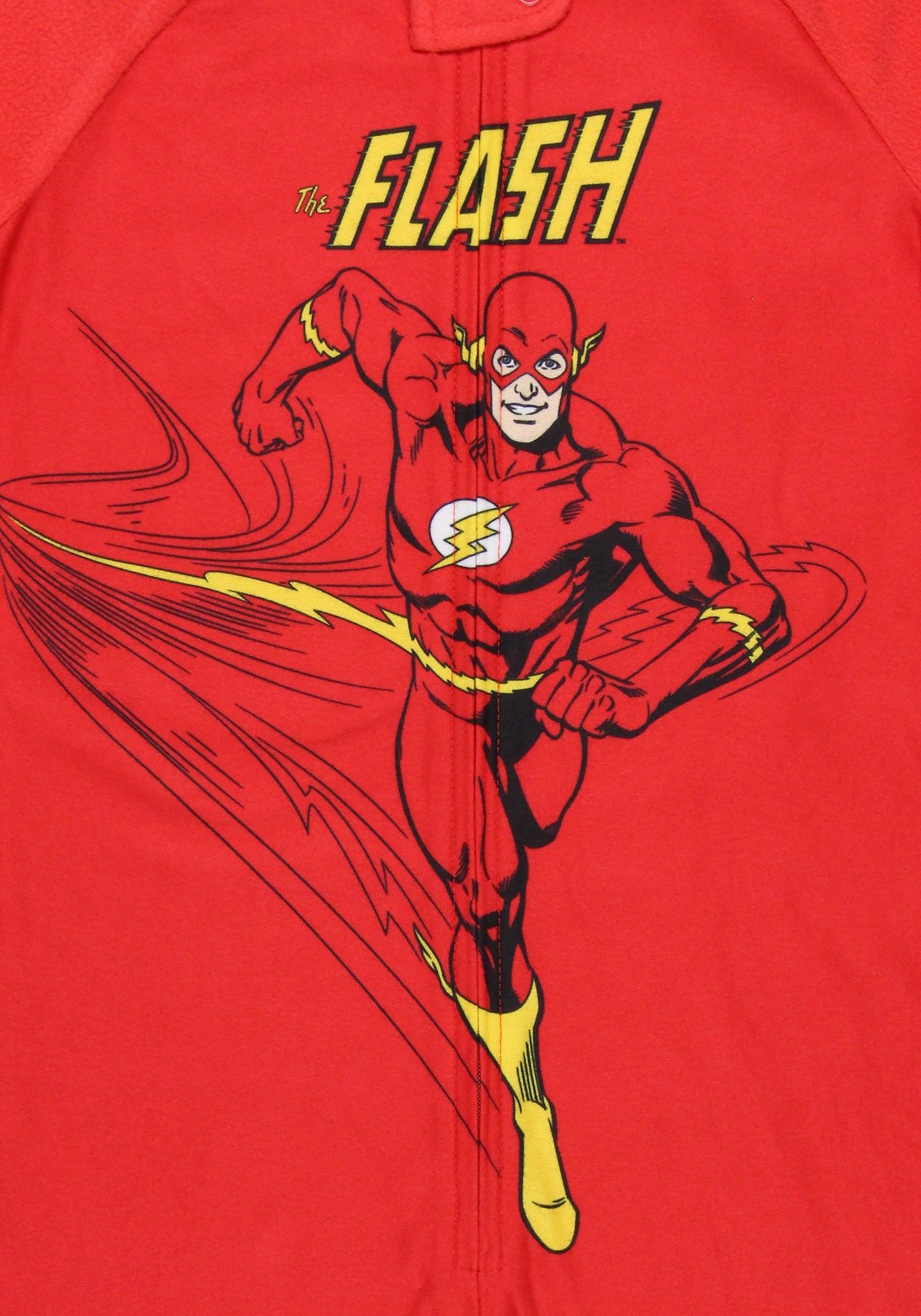 DC Toddler Boys' Classic The Flash Union Suit Footless Pajama Costume