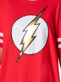 DC Comics Womens' The Flash Classic Symbol Nightgown Pajama Shirt Dress