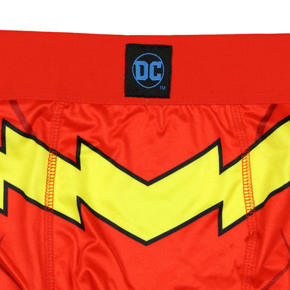 DC Comics The Flash Boxer Briefs Men's Superhero Logo Snug Fit Underwear