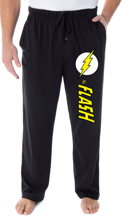 DC Comics Men's The Flash Vintage Superhero Logo Loungewear Pajama Pants