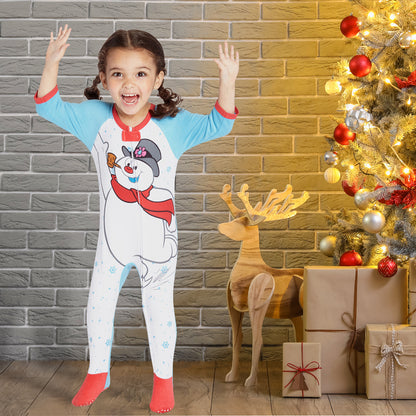 Frosty The Snowman Baby Fleece One Piece Footie Sleeper Holiday Pajama