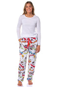 Frosty the Snowman Women's Christmas Tossed Print Sleep Pajama Pants For Adults