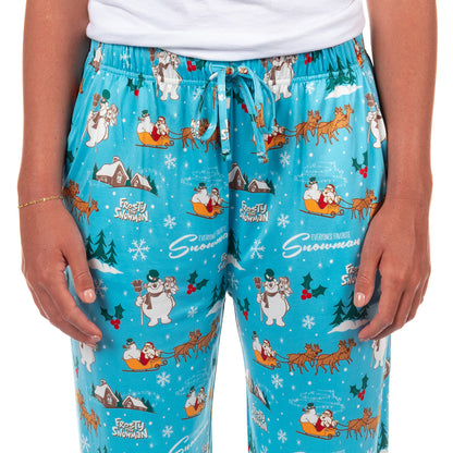 Frosty The Snowman Pajama Pants Women's Everyone's Favorite Lounge Bottoms
