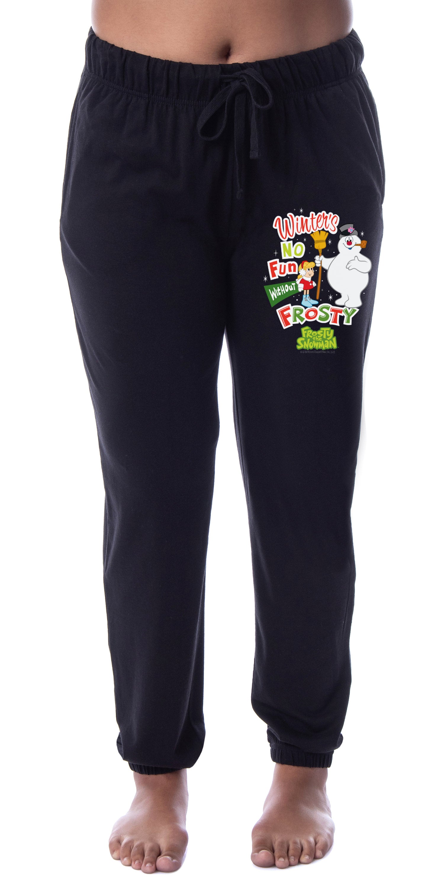Frosty the Snowman Womens' Winter's No Fun Sleep Jogger Pajama Pants