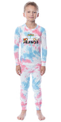 Friends The TV Series Girls Life Is Better With Friends Tie Dye Tight Fit Cotton Pajama Set