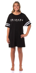 Friends The Television Series Women's Nightgown Pajama Shirt Dress For Adults