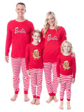 Barbie Family Christmas Logo Santa Unisex Sleep 2 Piece Pajama Set (Child, 8)