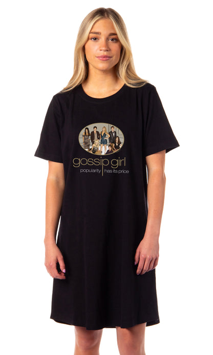 Gossip Girl Women's Popularity Has Its Price Nightgown Sleep Pajama Shirt