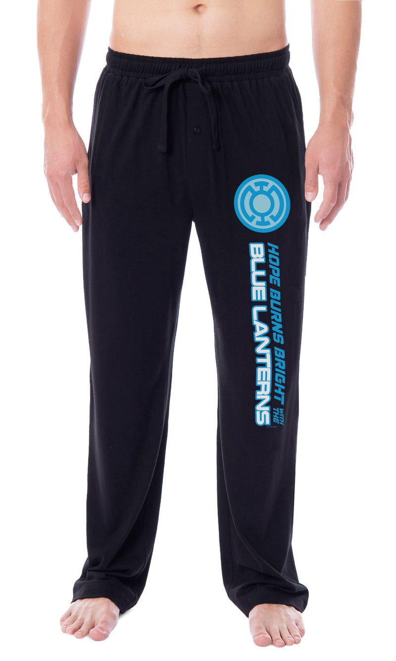 DC Comics Mens' Green Lantern Brightest Day Blackest Night Logo Sleep Pajama Pants  - All Corps