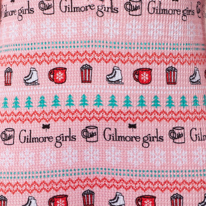 Gilmore Girls Women's Christmas Waffle Union Suit One Piece Sleep Pajamas