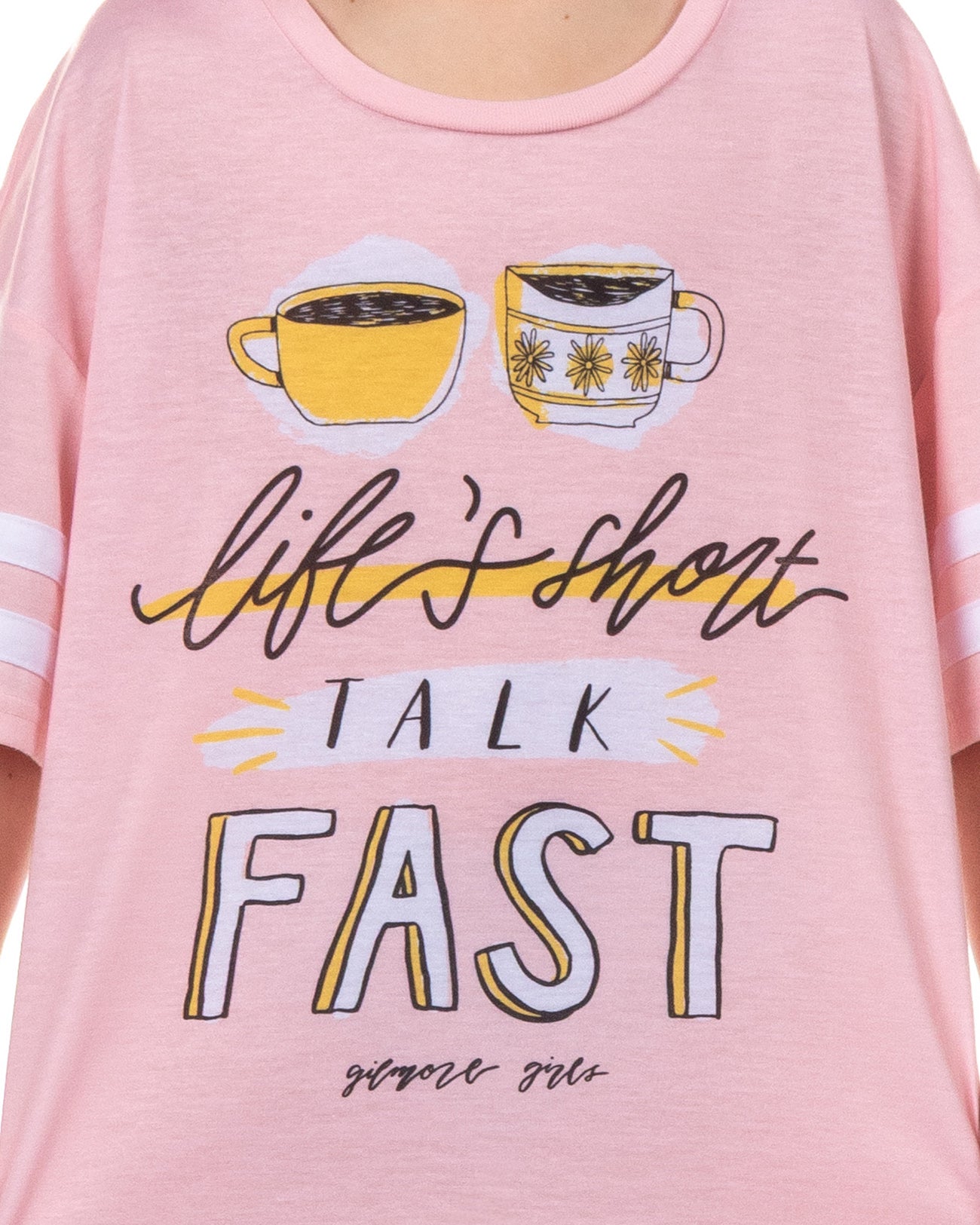 Gilmore Girls Life's Short Talk Fast Girl's Varsity Nightgown Sleep Shirt (7/8)