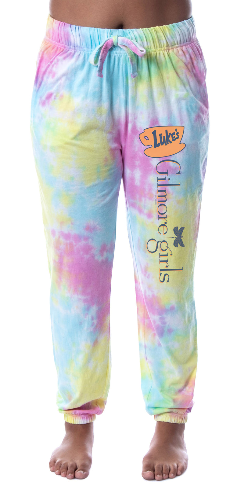 Gilmore Girls Womens' Luke's Diner Logo Tie-Dye Sleep Jogger Pajama Pants